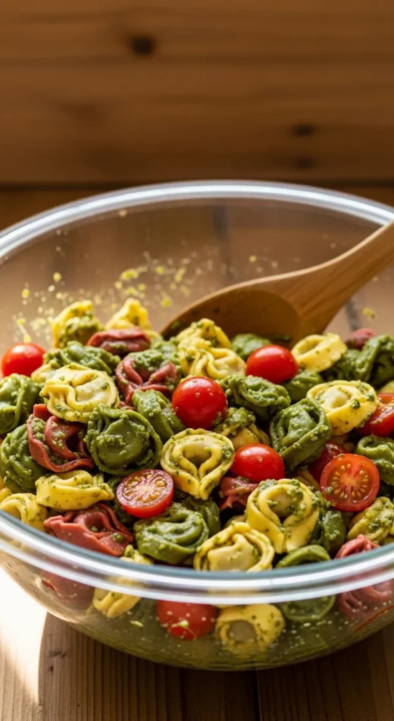 Pesto Tortellini Salad