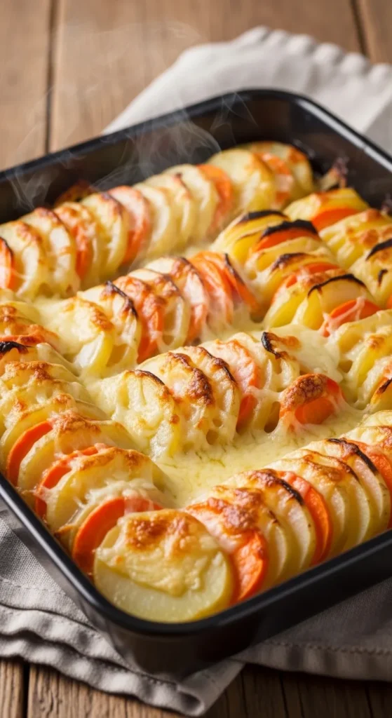 Potato, Carrot, and Cheese Medley