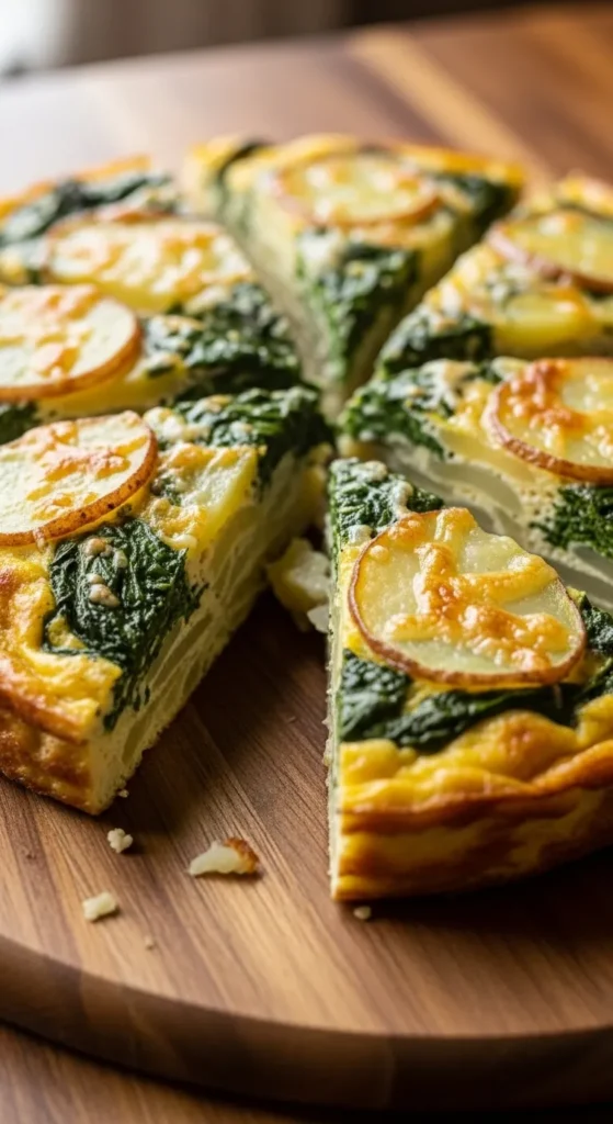Potato Spinach Skillet Frittata