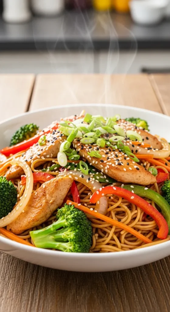 Quick Chicken Stir-Fry Noodles