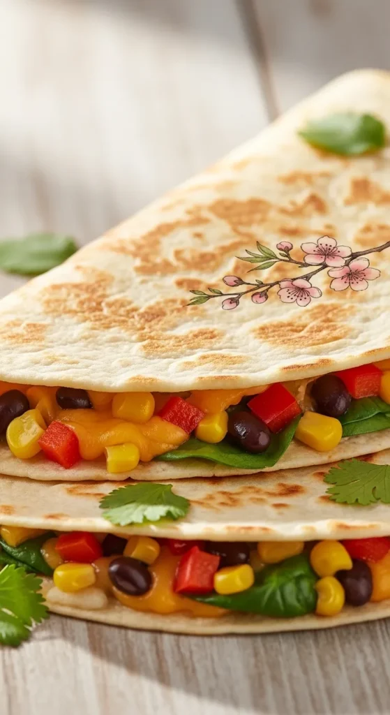 Quick Veggie Quesadilla