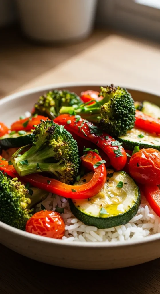 Roasted Vegetable Rice Bowl