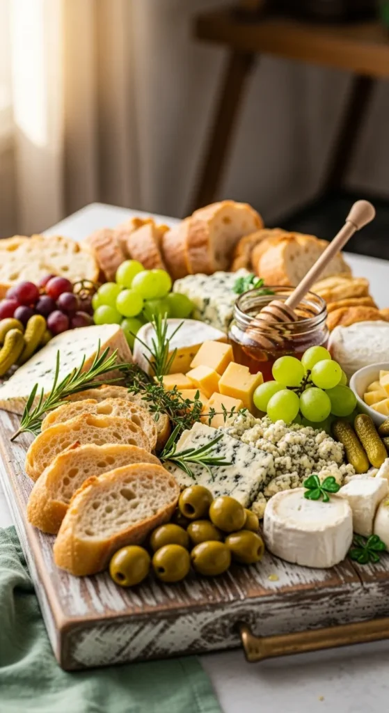 Rustic Bread & Cheese Board