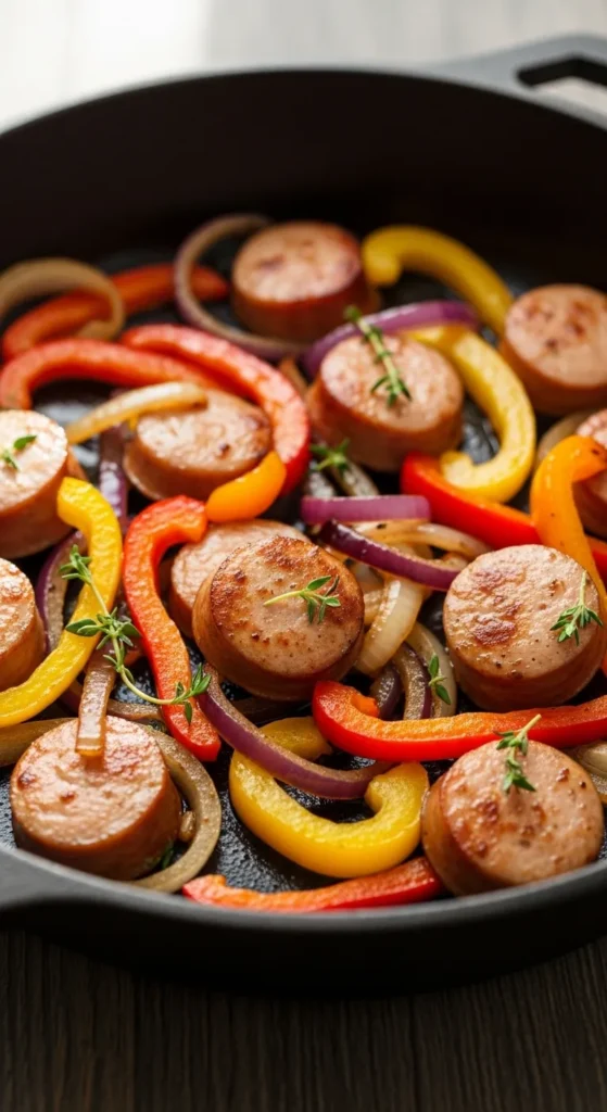 Sausage and Peppers Skillet
