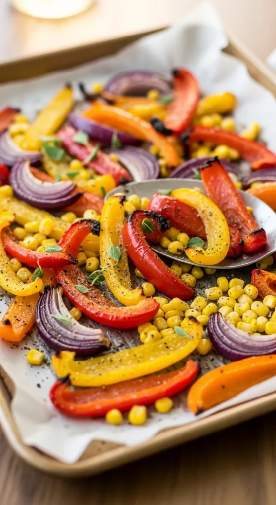 Sheet Pan BBQ Veggie Tacos