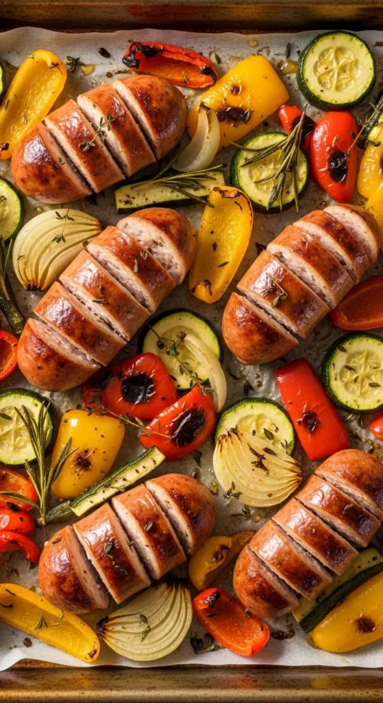 Sheet Pan Sausage & Veggies