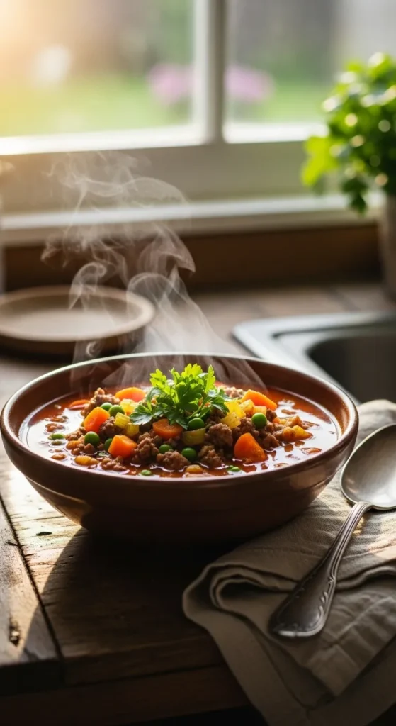 Simple Beef and Tomato Soup
