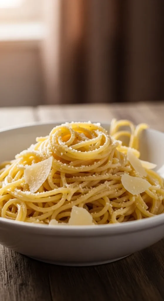 Simple Butter Parmesan Spaghetti