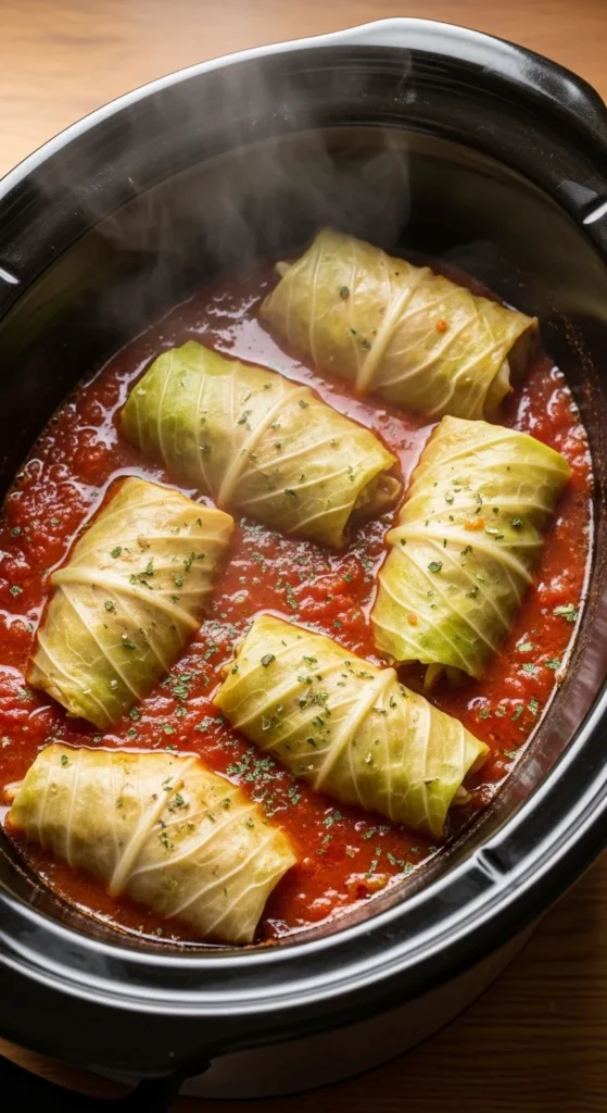 Slow Cooker Cabbage Rolls