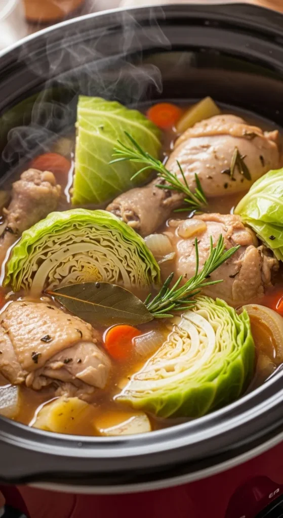Slow Cooker Chicken and Cabbage Stew