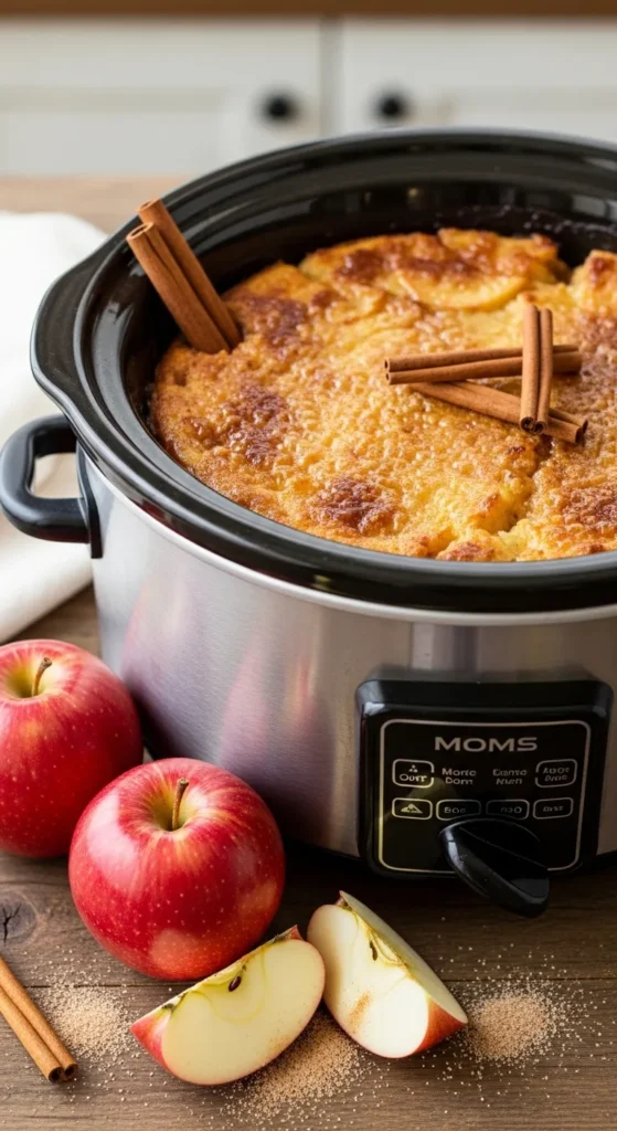 Slow Cooker Irish Apple Pudding