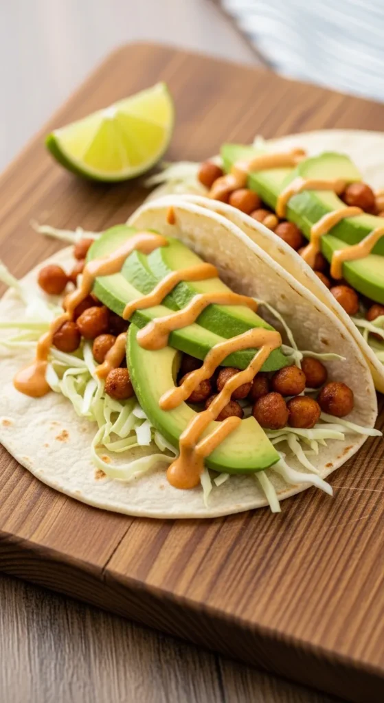 Spicy Chickpea Tacos