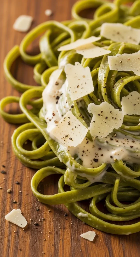 Spinach Fettuccine Alfredo