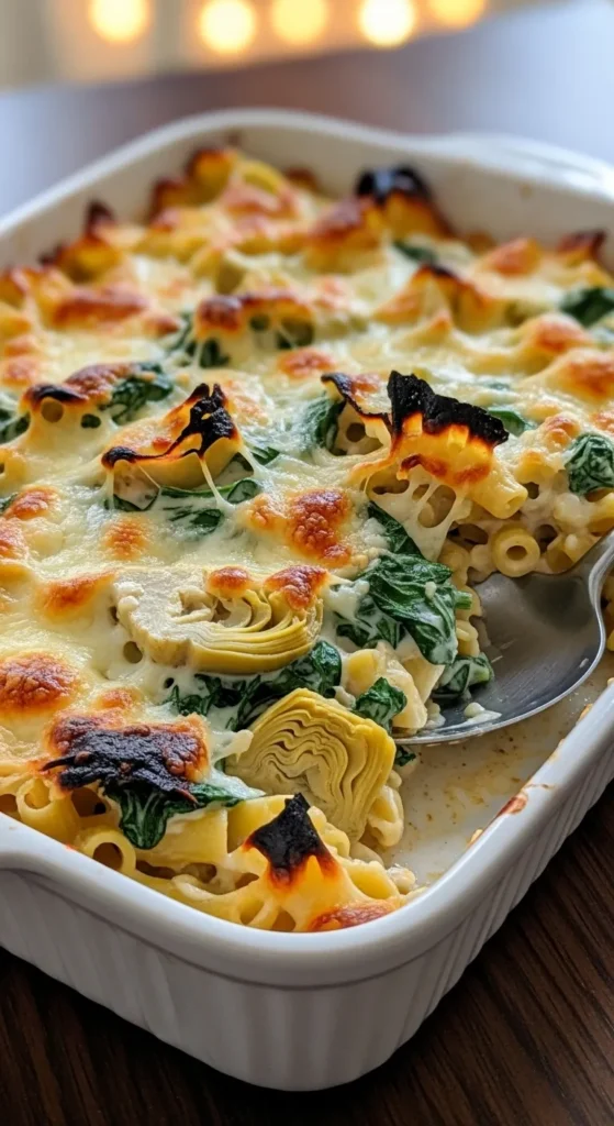 Spinach and Artichoke Pasta Bake
