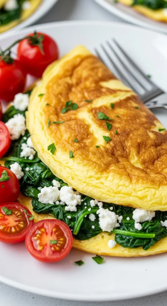 Spinach and Feta Omelet