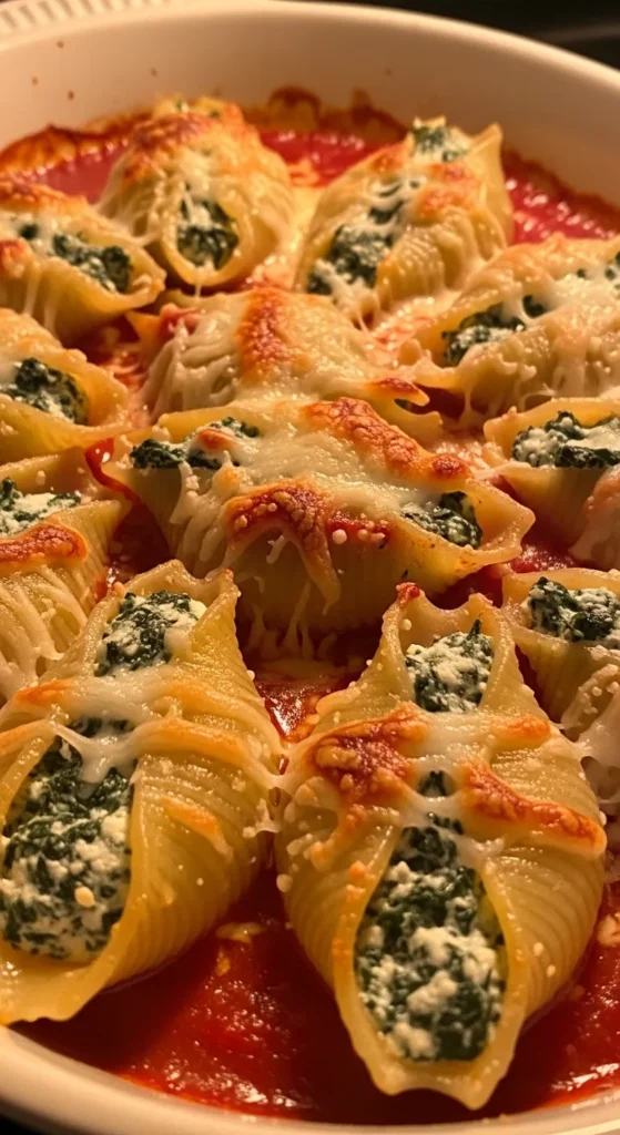 Spinach and Ricotta Stuffed Shells