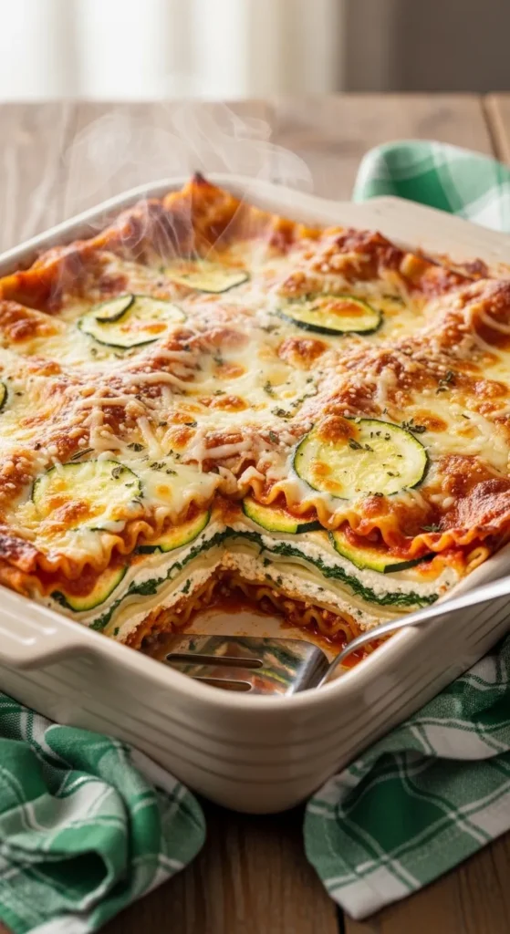 Spinach and Zucchini Lasagna