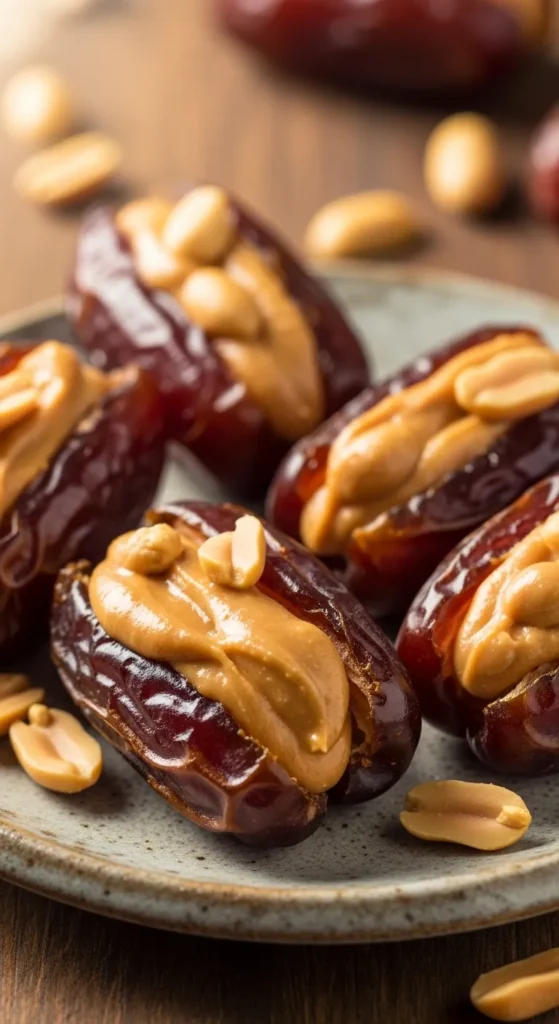Stuffed Dates with Peanut Butter