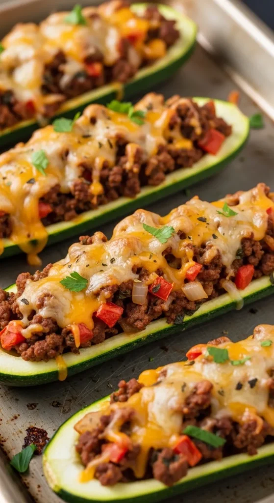 Stuffed Zucchini Boats