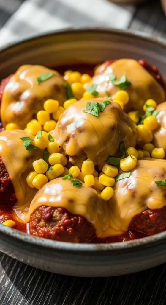  Sweet Corn and Cheddar Meatballs