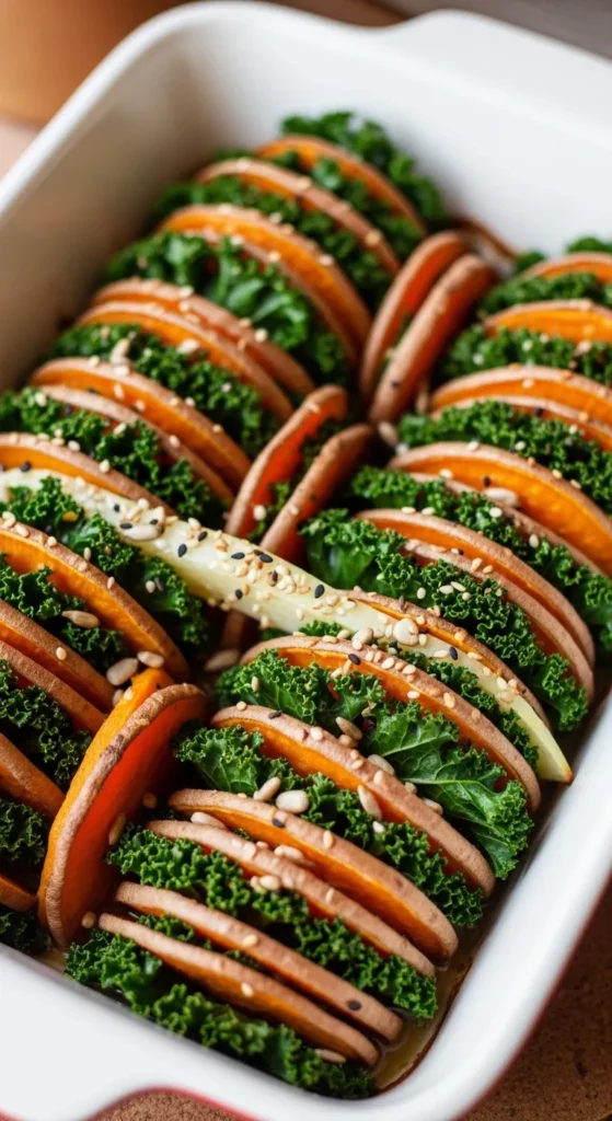 Sweet Potato and Kale Bake