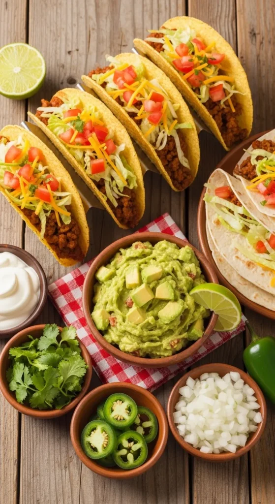 Tacos with Ground Beef or Turkey
