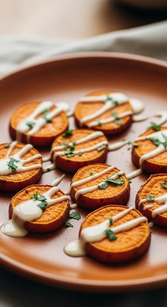 Tahini Sweet Potato Rounds