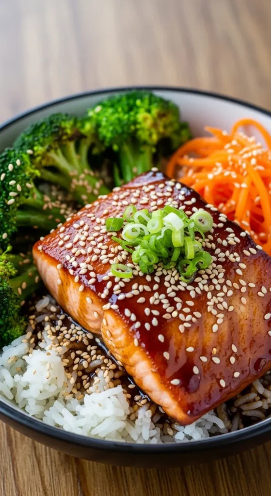Teriyaki Salmon Bowls