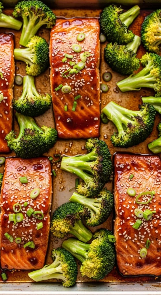Teriyaki Salmon with Broccoli