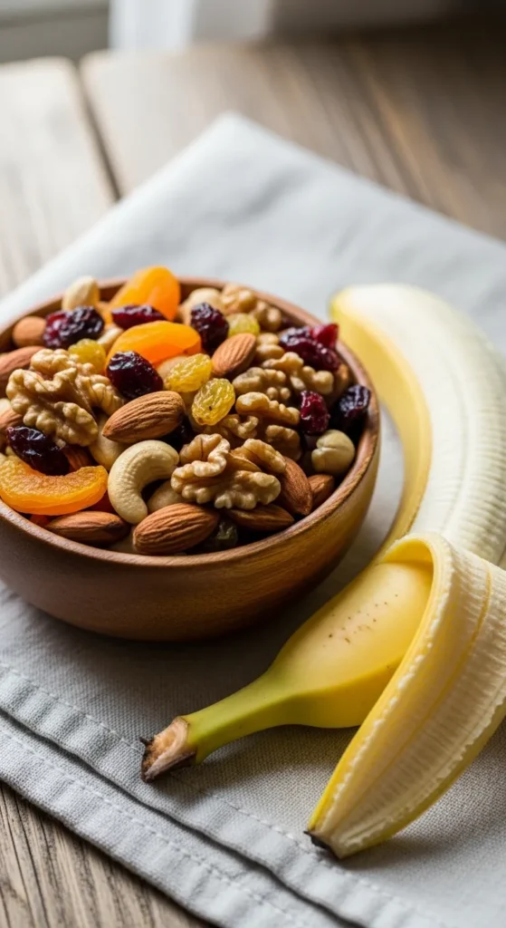 Trail Mix and Banana Combo