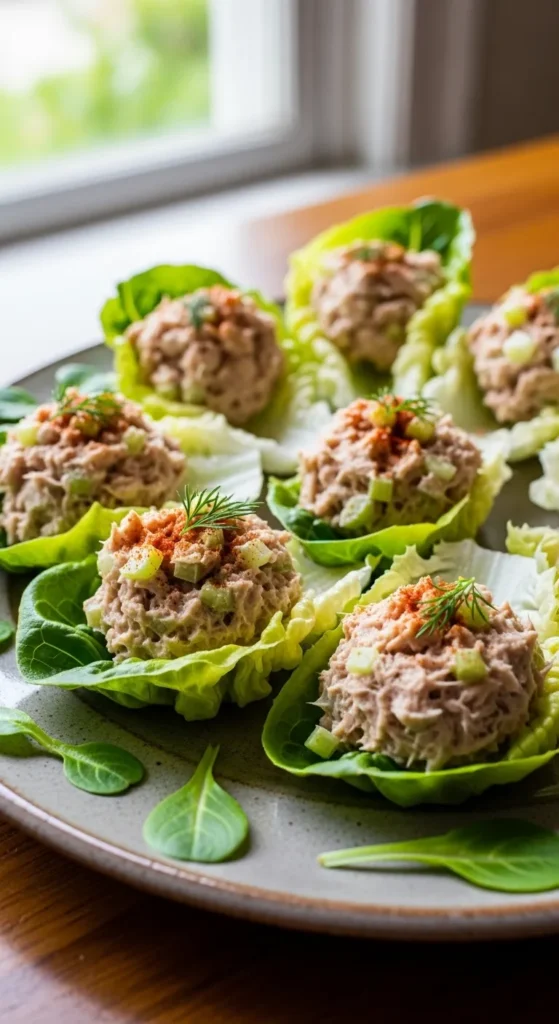 Tuna Salad Lettuce Wraps