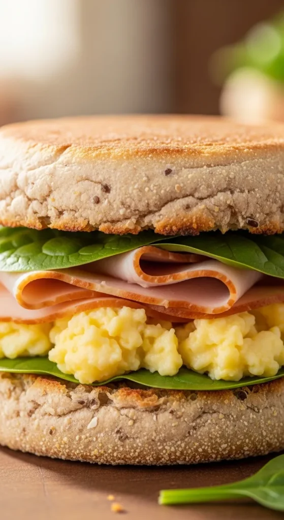 Turkey and Egg Breakfast Sandwich