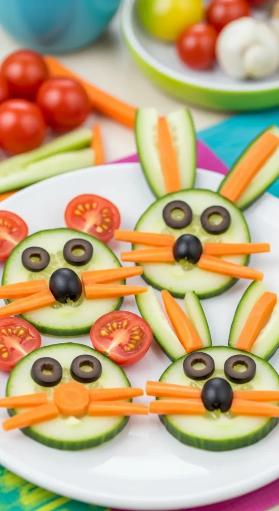 Veggie Animal Faces