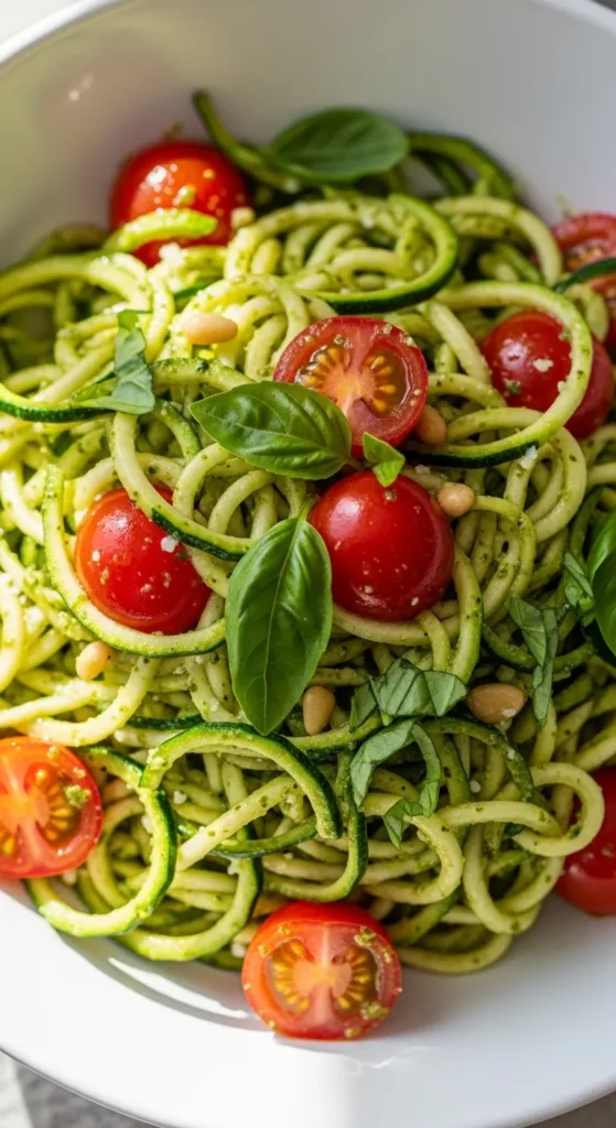 Zucchini Noodles with Pesto