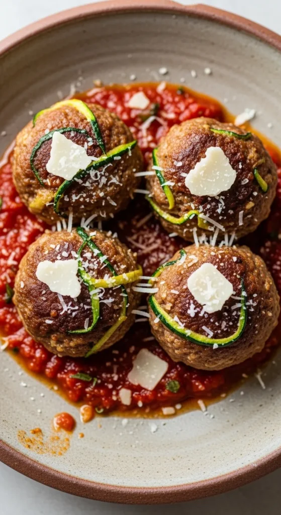  Zucchini and Parmesan Meatballs