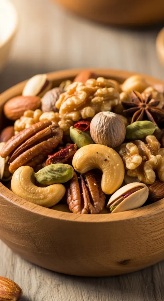 Air-Fried Spiced Nuts