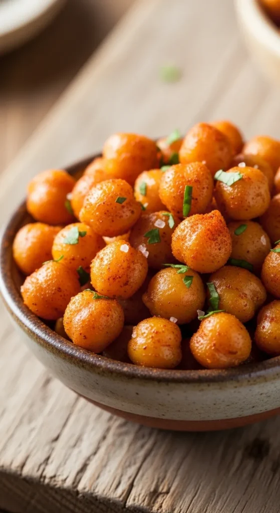 Air Fryer Chickpea Snacks