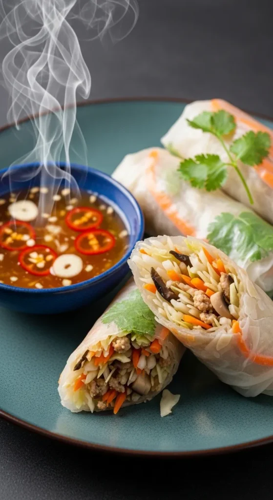 Air Fryer Veggie Spring Rolls