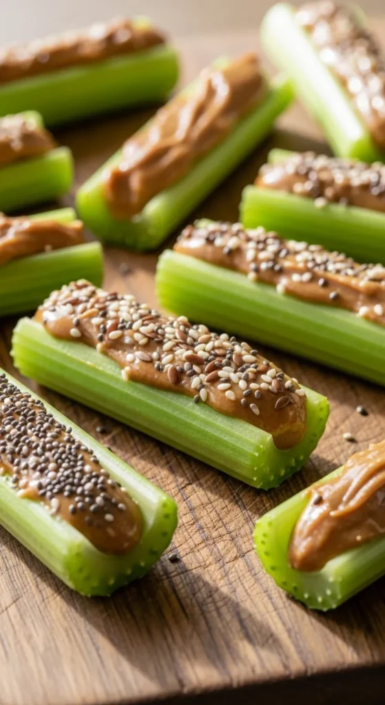 Almond Butter Celery Boats