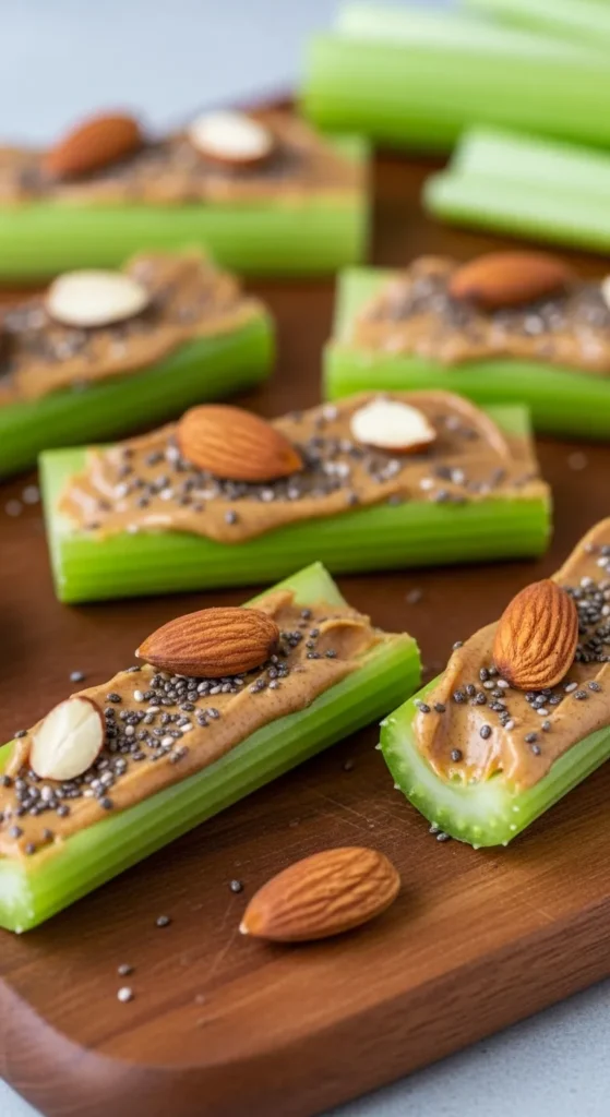 Almond Butter on Celery