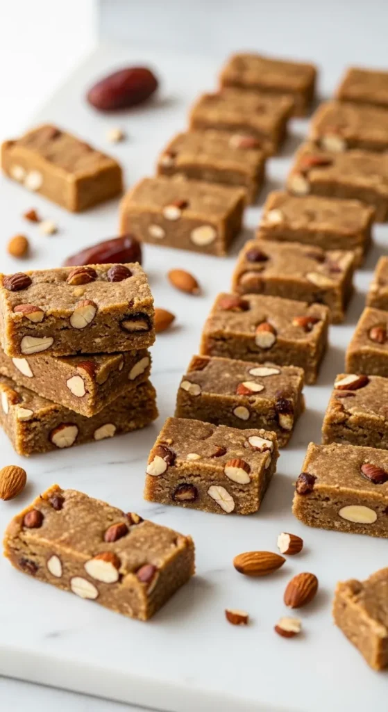 Almond Date No-Bake Bars