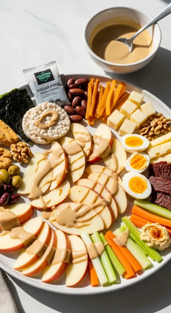 Apple Slices With Tahini