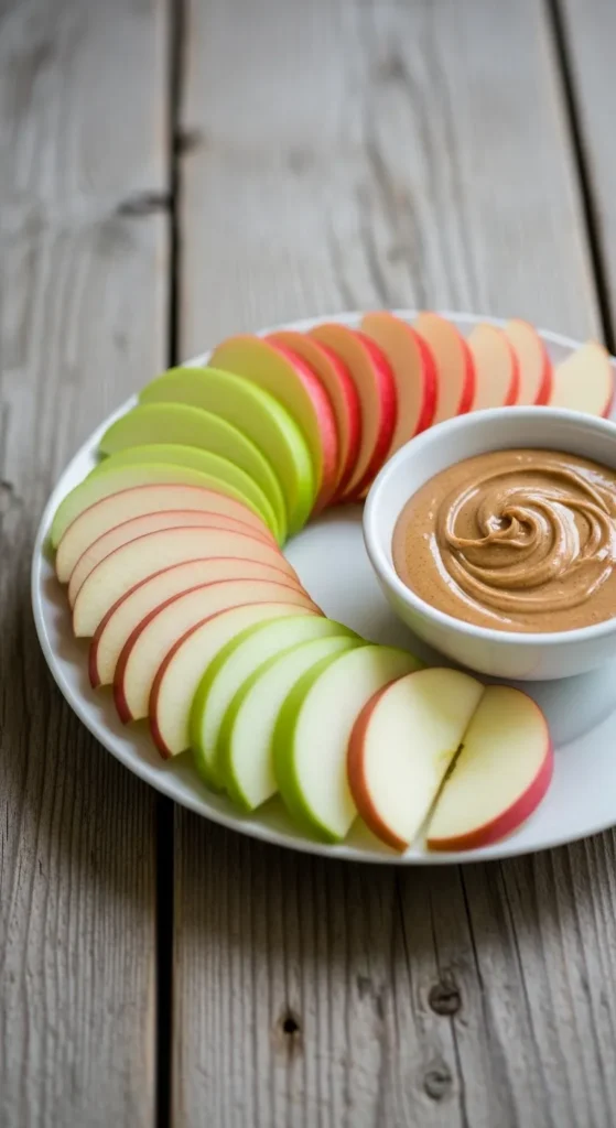 Apple Slices with Almond Butter
