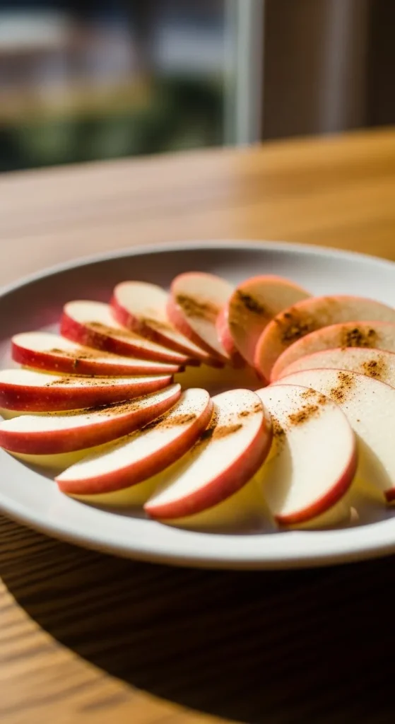 Apple Slices with Cinnamon