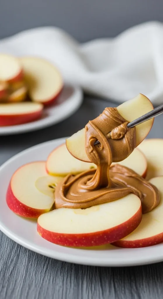 Apple Slices with Peanut Butter