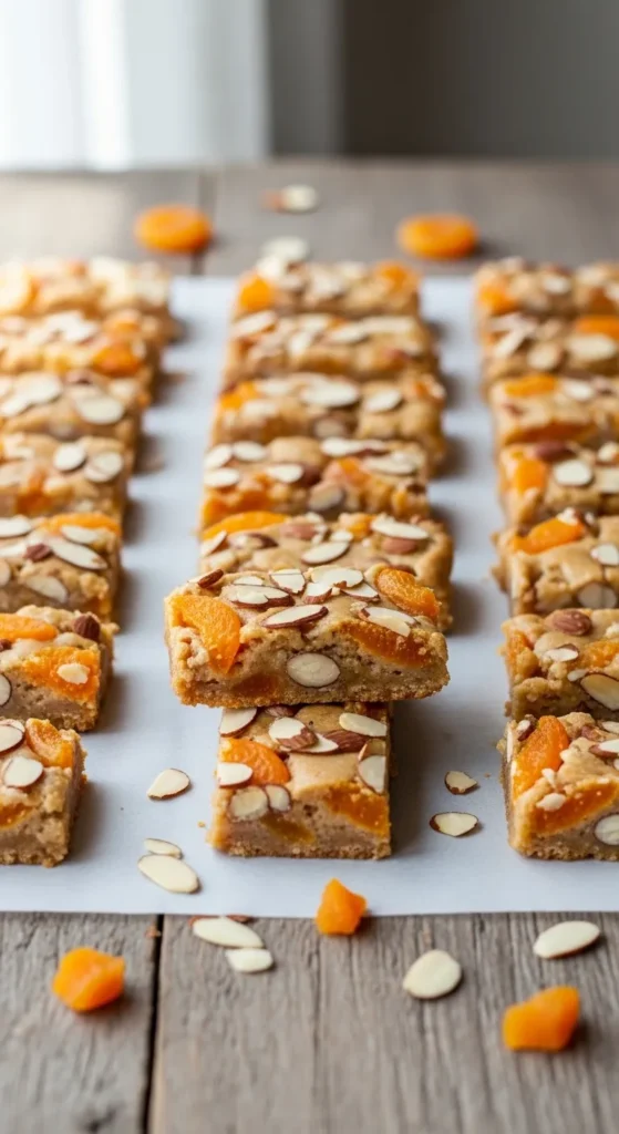 Apricot Almond Chewy Bars