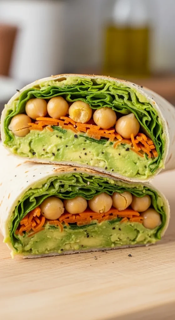 Avocado Chickpea Wrap