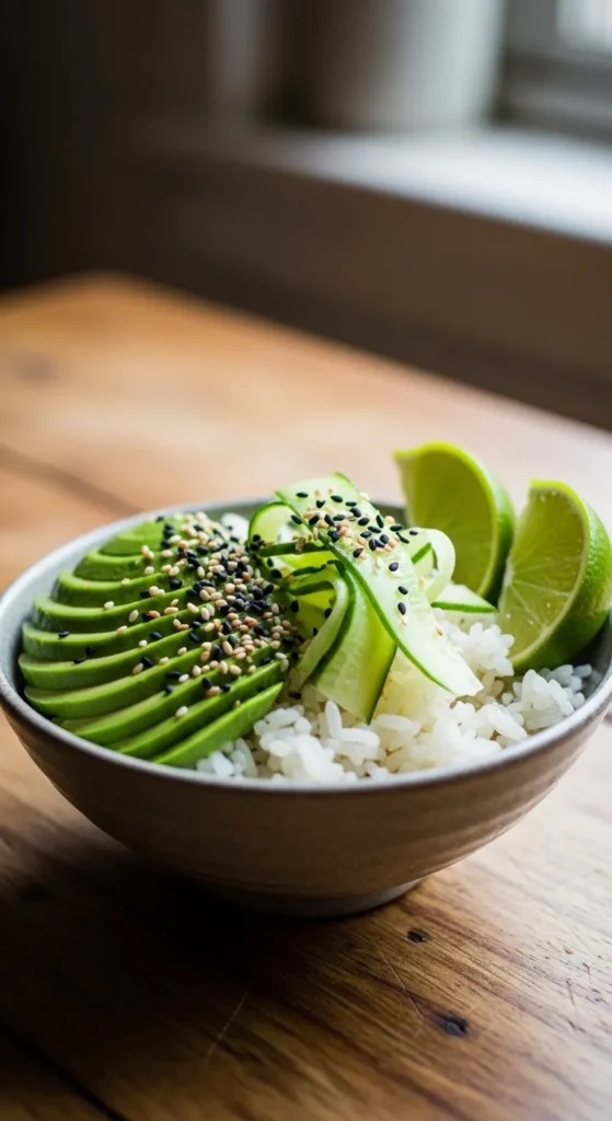 Avocado Rice Snack Bowl
