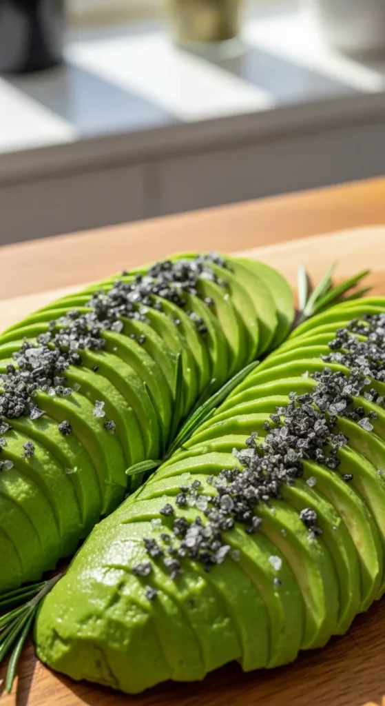 Avocado Slices with Sea Salt