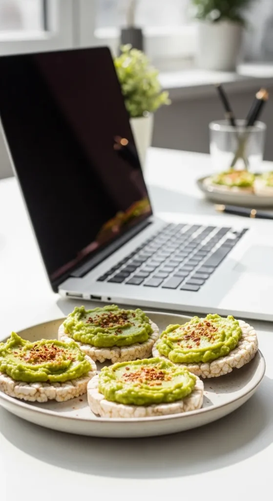 Avocado on Rice Cakes